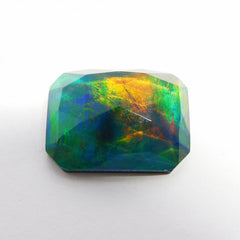 Natural Doublet Opal Multi Color Opal 15.85 Ct Loose Gemstone CERTIFIED Emerald