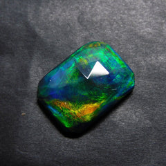 Natural Doublet Opal Multi Color Opal 15.85 Ct Loose Gemstone CERTIFIED Emerald