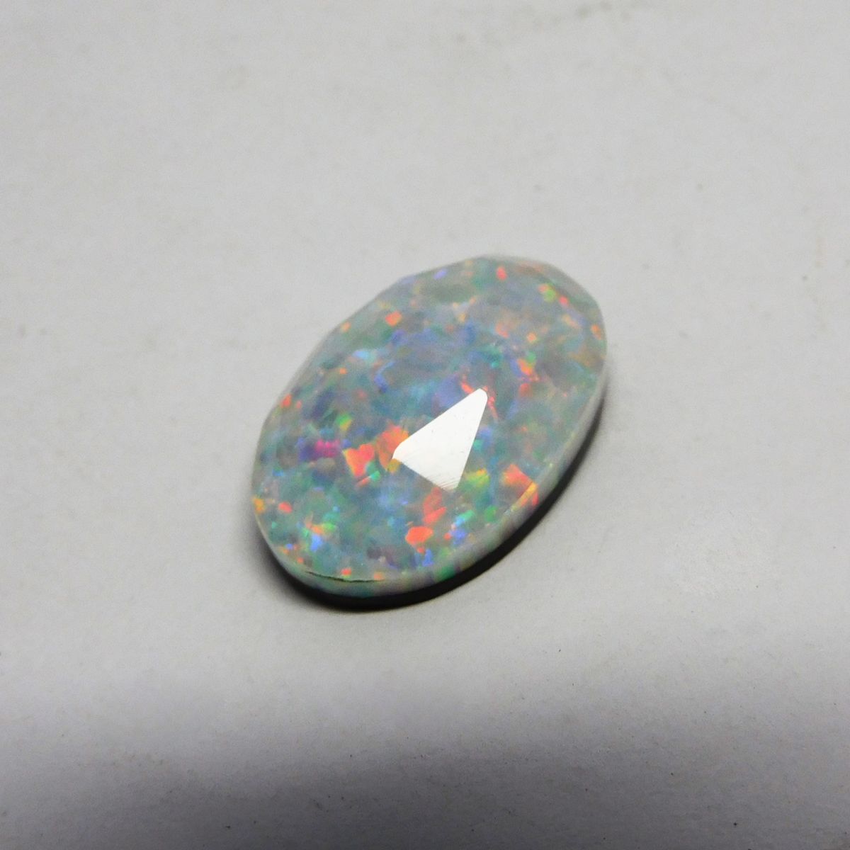 Doublet Opal Multi Color Opal 9.70 Ct Natural Loose Gemstone CERTIFIED Oval Cut