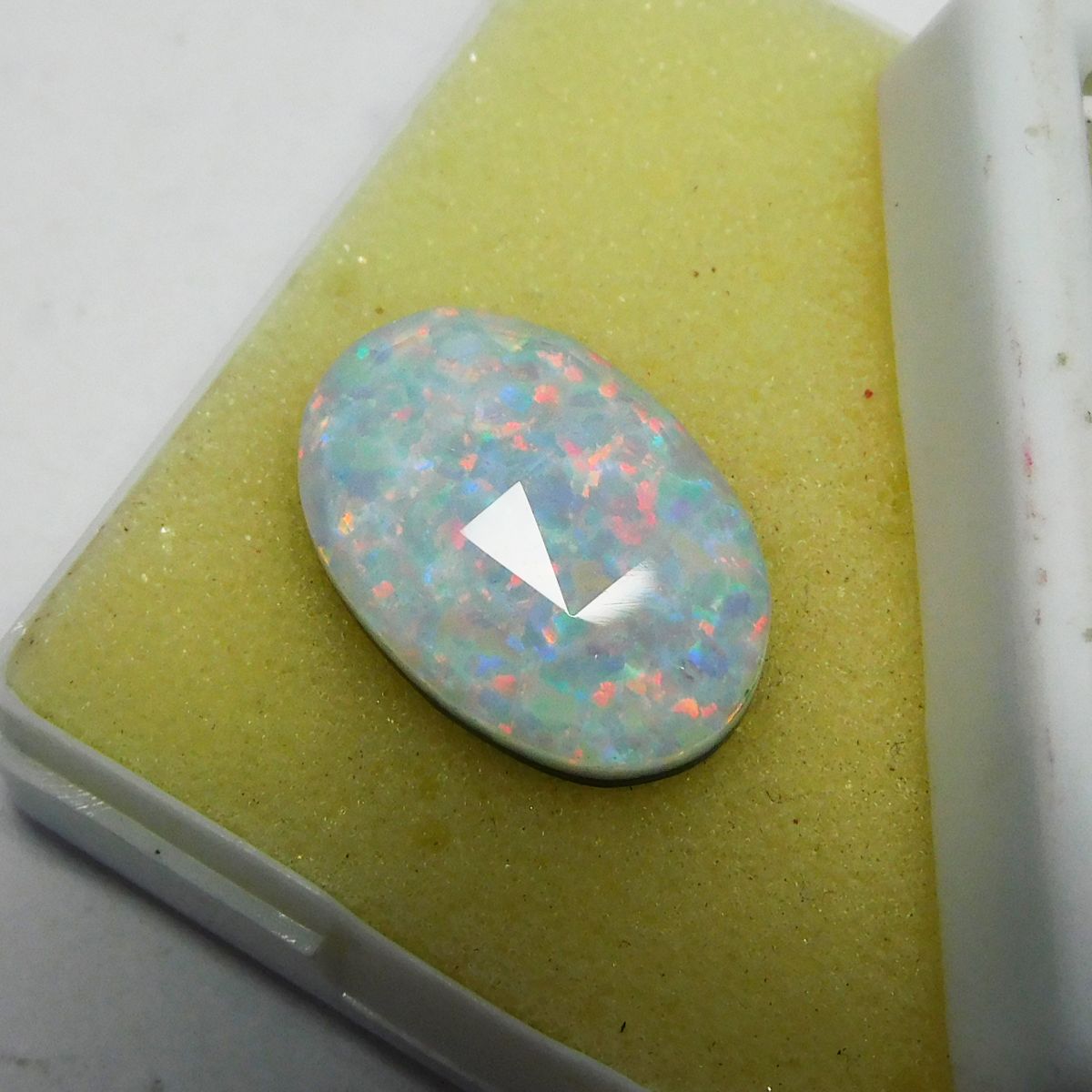 Doublet Opal Multi Color Opal 9.70 Ct Natural Loose Gemstone CERTIFIED Oval Cut