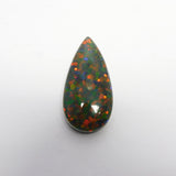 Certified 17.2 Ct Natural Ethiopian Multi-Color Doublet Opal Loose Gemstone – Pear Cut