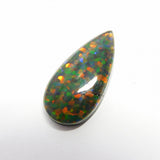 17.2 Carat Ethiopian Opal – Natural Multi Color Doublet, Pear Shape, Certified Loose Gem