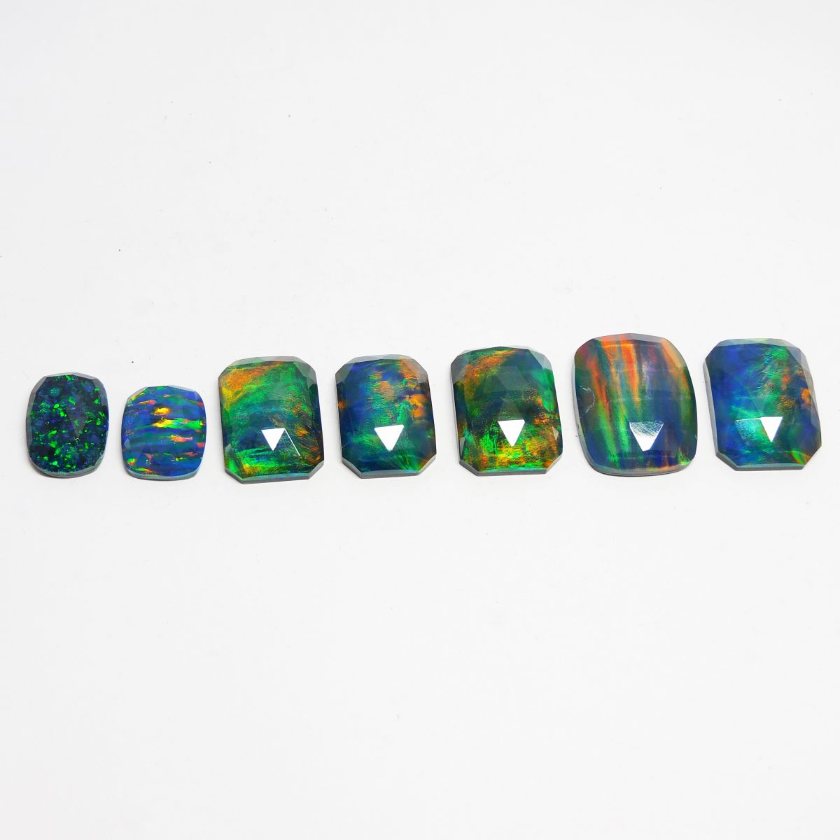 Doublet Opal Mix Shape 100.65 Ct Multi Color Natural Loose Gemstone CERTIFIED