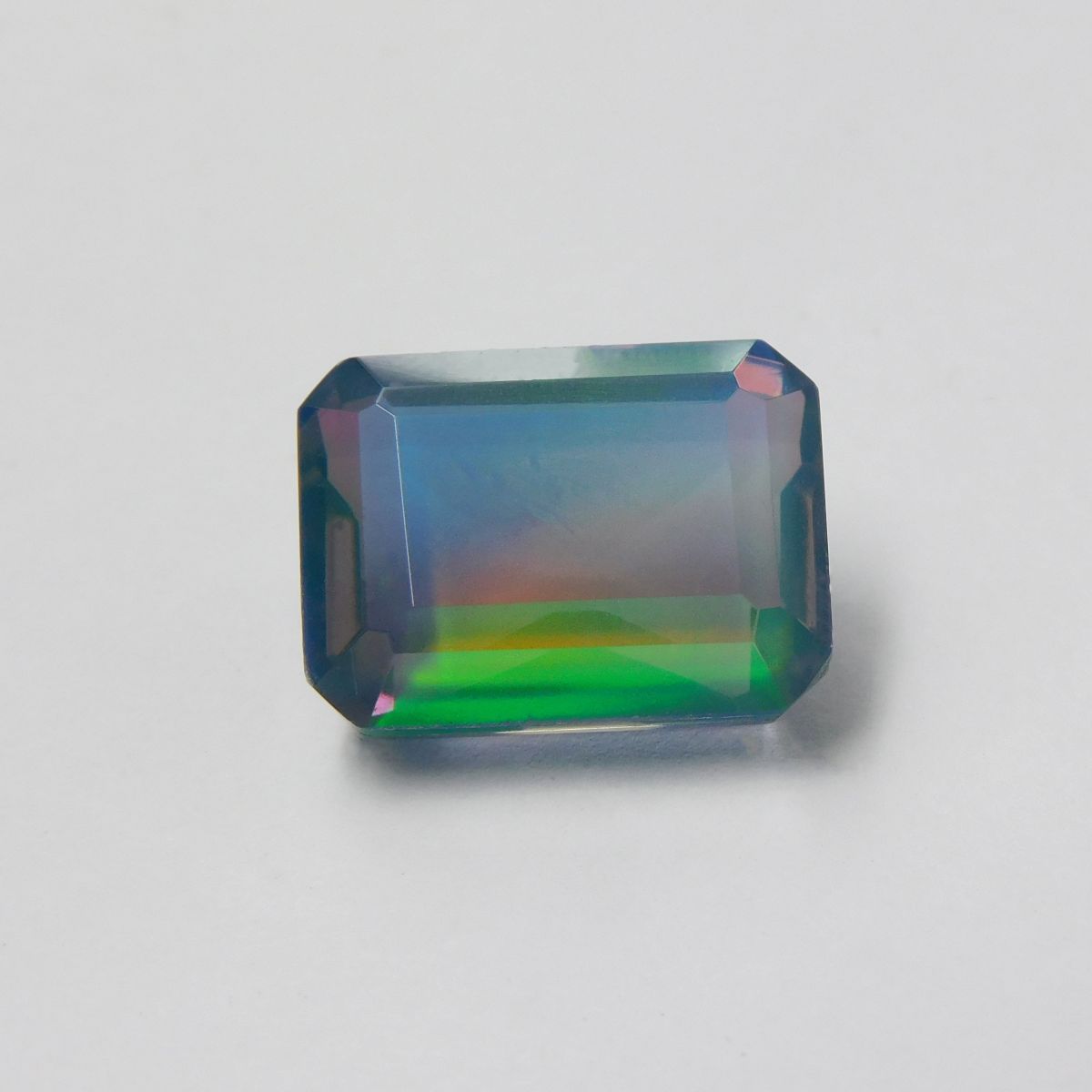 Emerald Cut CERTIFIED 18.15 Ct Natural Boulder Opal Brilliant Loose Gemstone