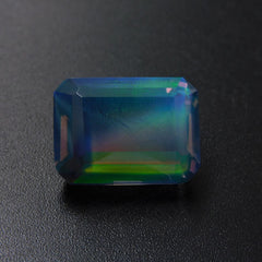 Emerald Cut CERTIFIED 18.15 Ct Natural Boulder Opal Brilliant Loose Gemstone