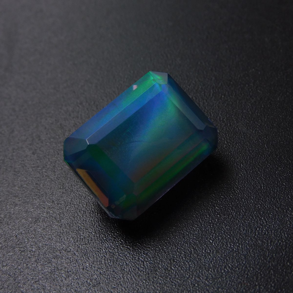 Emerald Cut CERTIFIED 18.15 Ct Natural Boulder Opal Brilliant Loose Gemstone