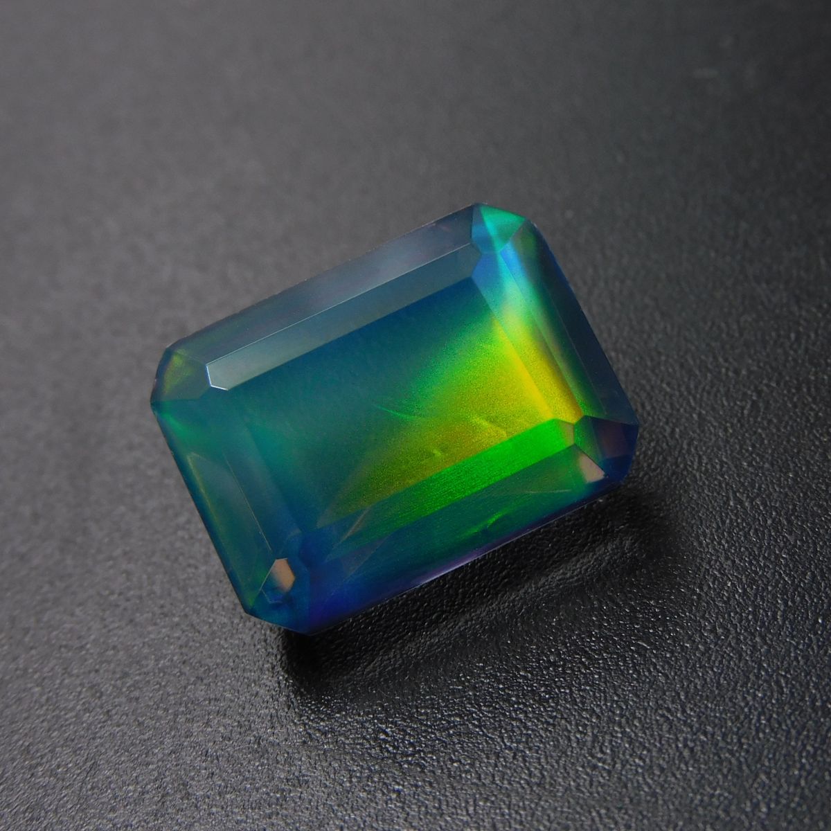 Emerald Cut CERTIFIED 18.15 Ct Natural Boulder Opal Brilliant Loose Gemstone