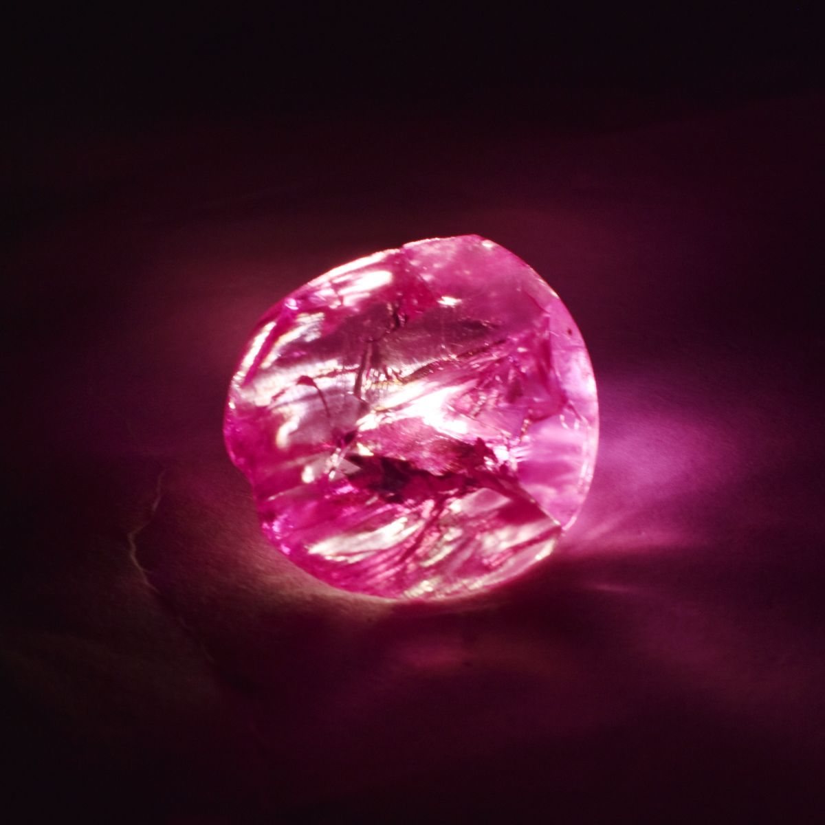Natural Uncut Raw Rough 40.80 Ct Pink Rough Zircon CERTIFIED Loose Gemstone