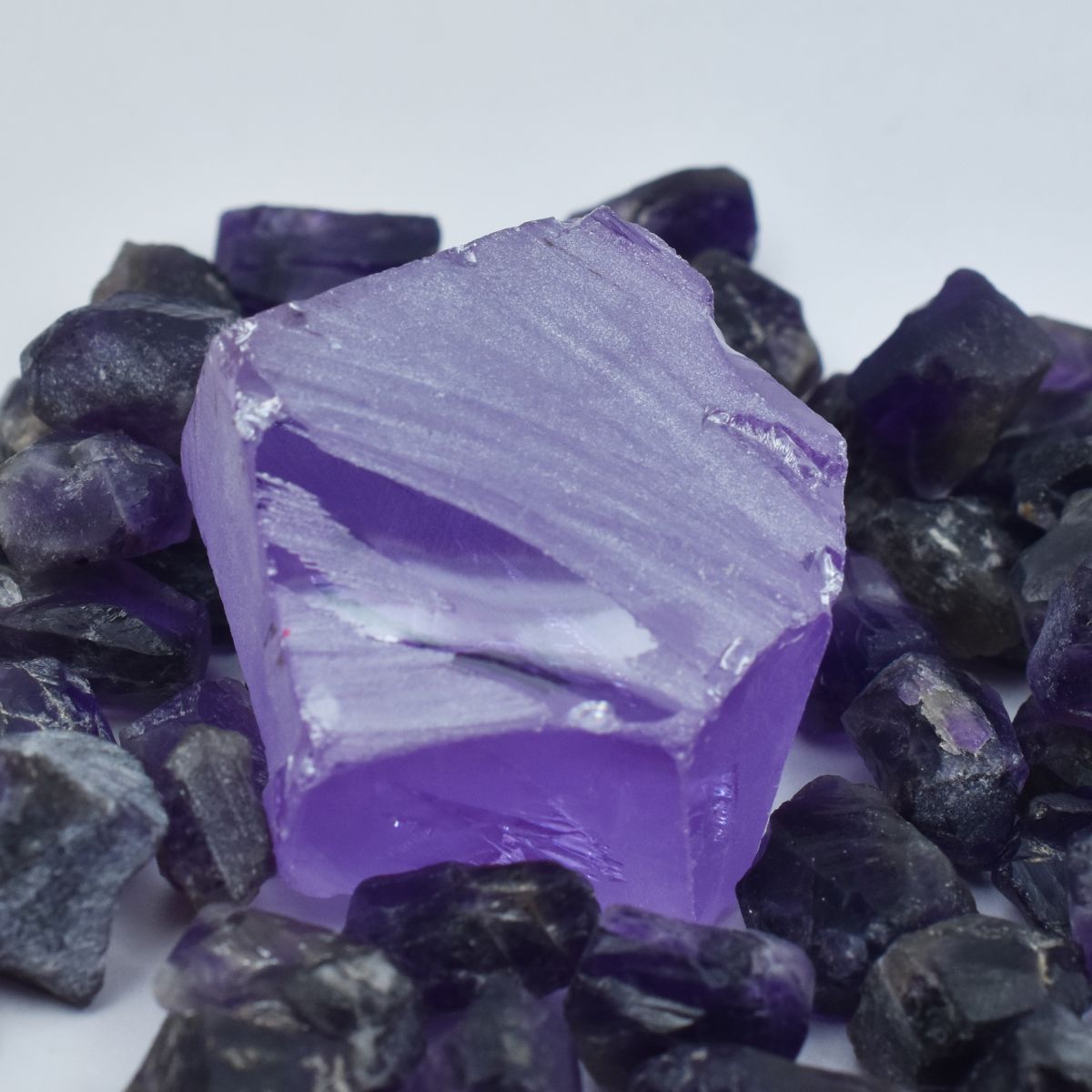 CERTIFIED Purple Zircon Rough 102.23 Ct Natural Uncut Loose Gemstone