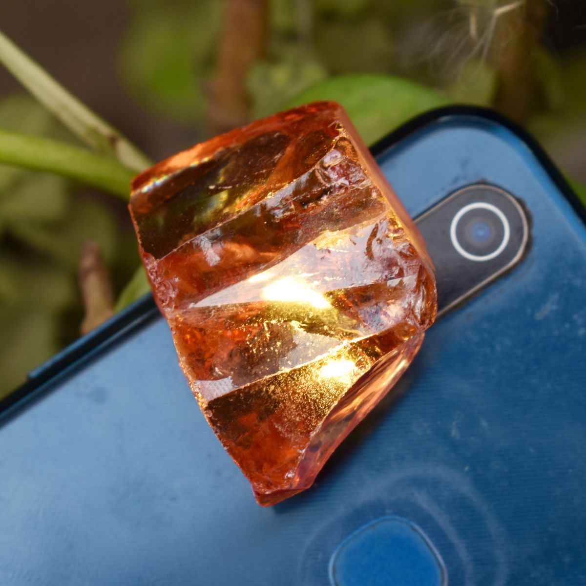 Natural Orange Zircon Uncut Raw Rough 185.23 Ct Loose Gemstone CERTIFIED Rough