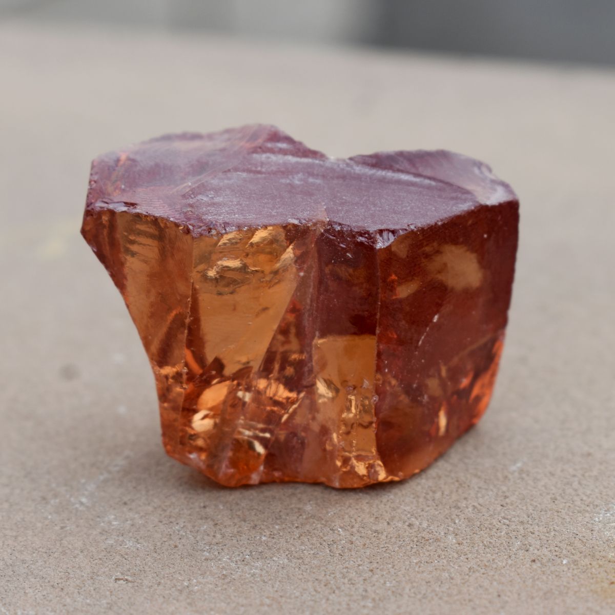 Natural Orange Zircon Uncut Raw Rough 185.23 Ct Loose Gemstone CERTIFIED Rough