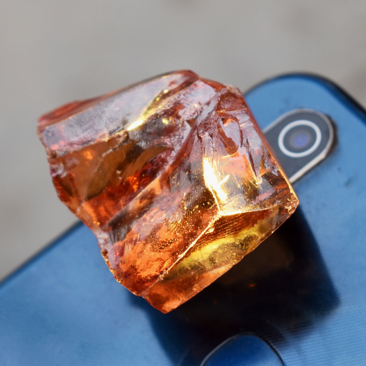 Natural Orange Zircon Uncut Raw Rough 185.23 Ct Loose Gemstone CERTIFIED Rough