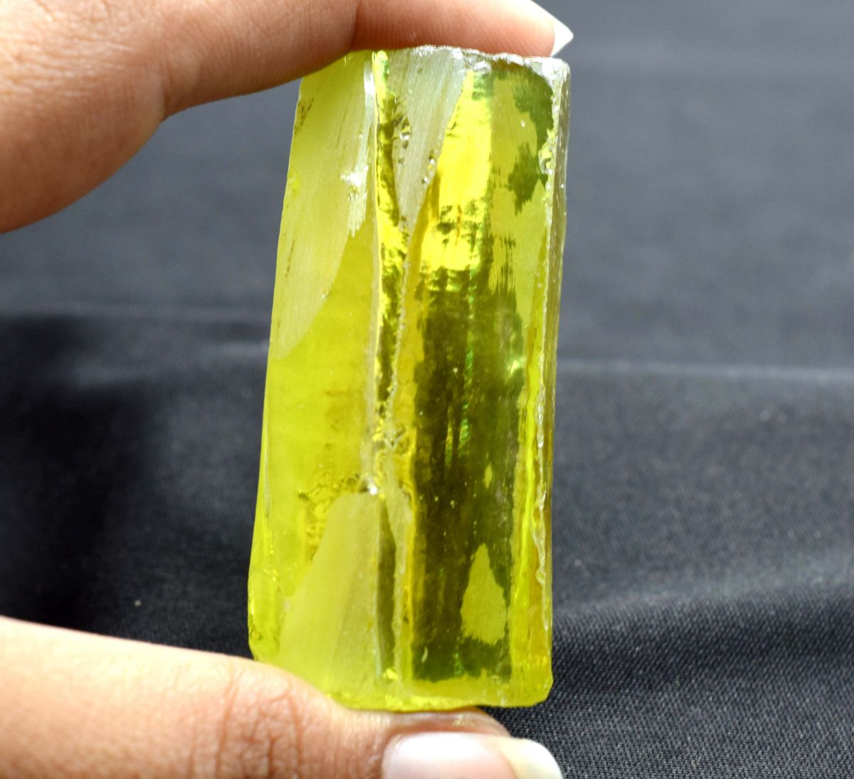 Natural YELLOW Uncut Genuine Rough 157.23 Ct Zircon CERTIFIED Loose Gemstone