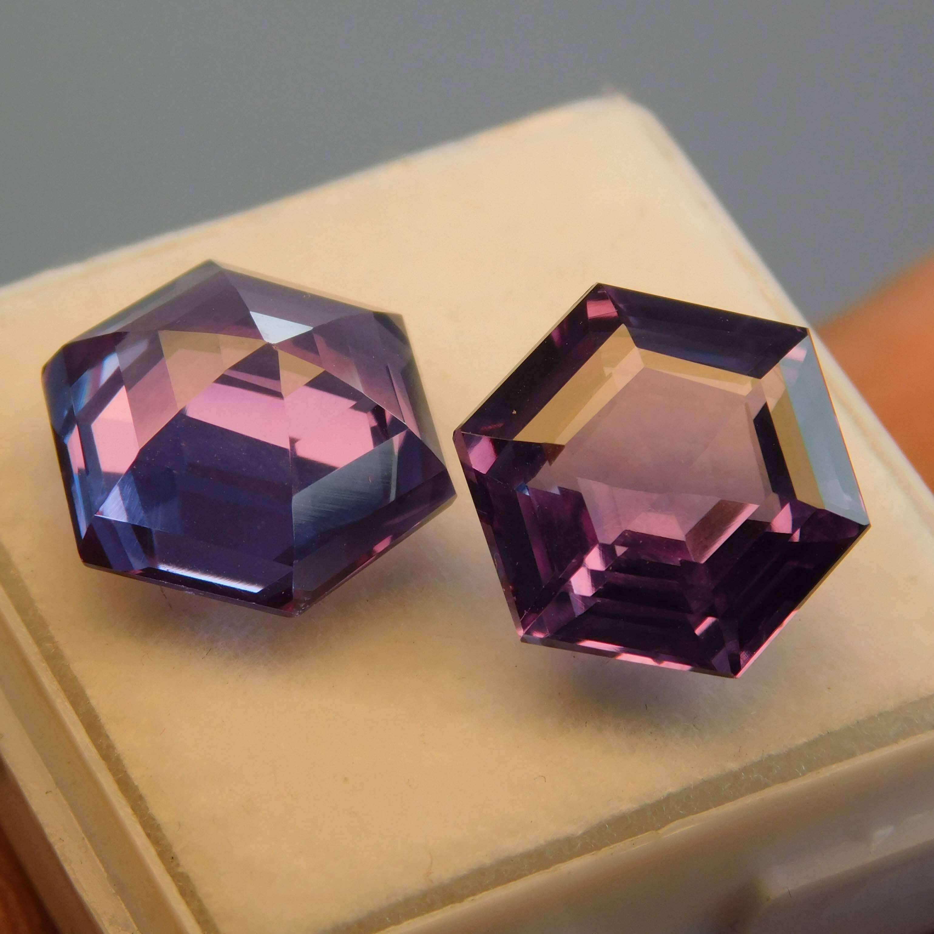 16.65 Carat Pair Natural Color Change Alexandrite Fancy Shape Color Change Certified Loose Gemstone Gorgeous Stone Best Russian Gemstone Specially Use For Good Luck Etc gemsbuild 