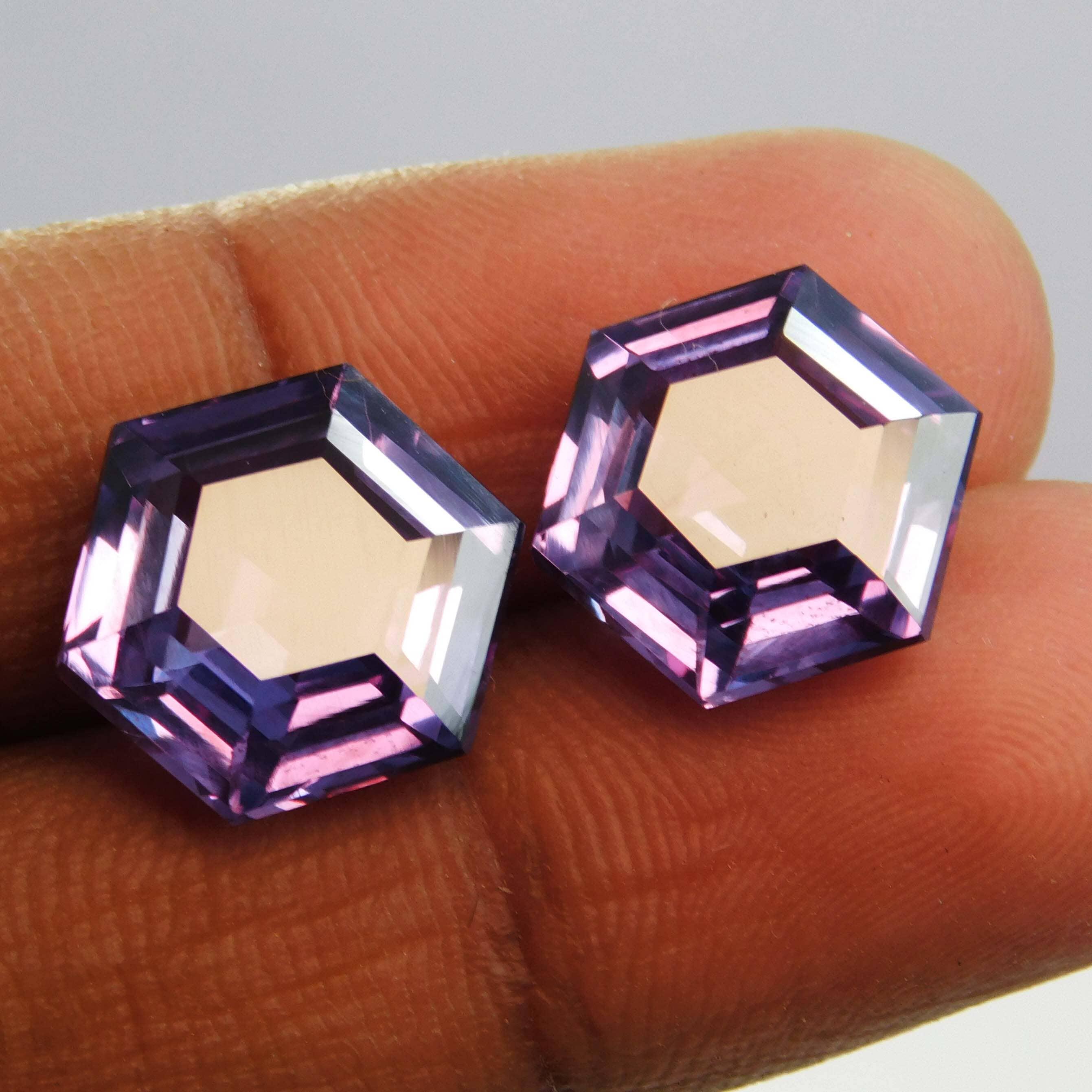 16.65 Carat Pair Natural Color Change Alexandrite Fancy Shape Color Change Certified Loose Gemstone Gorgeous Stone Best Russian Gemstone Specially Use For Good Luck Etc gemsbuild 