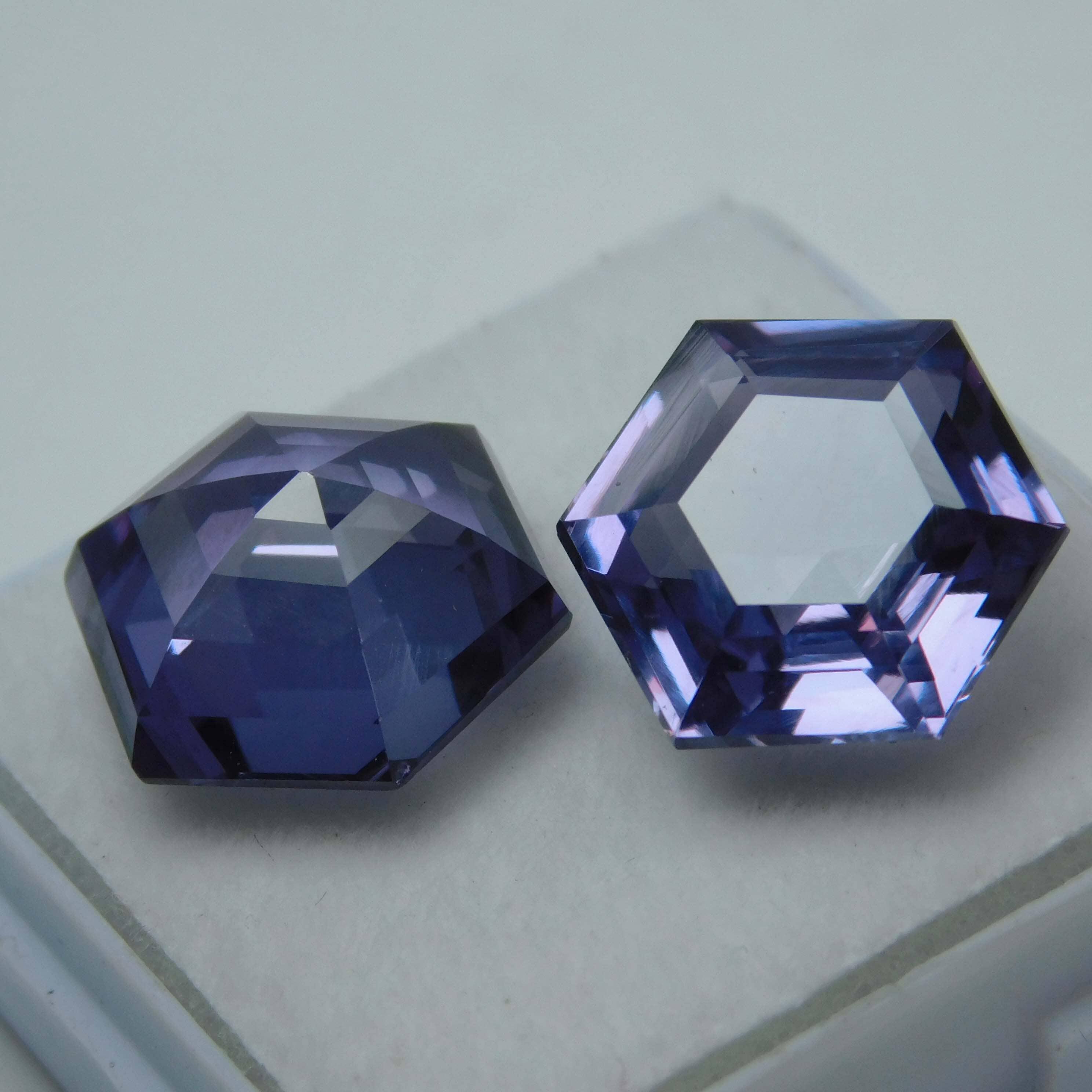 16.65 Carat Pair Natural Color Change Alexandrite Fancy Shape Color Change Certified Loose Gemstone Gorgeous Stone Best Russian Gemstone Specially Use For Good Luck Etc gemsbuild 