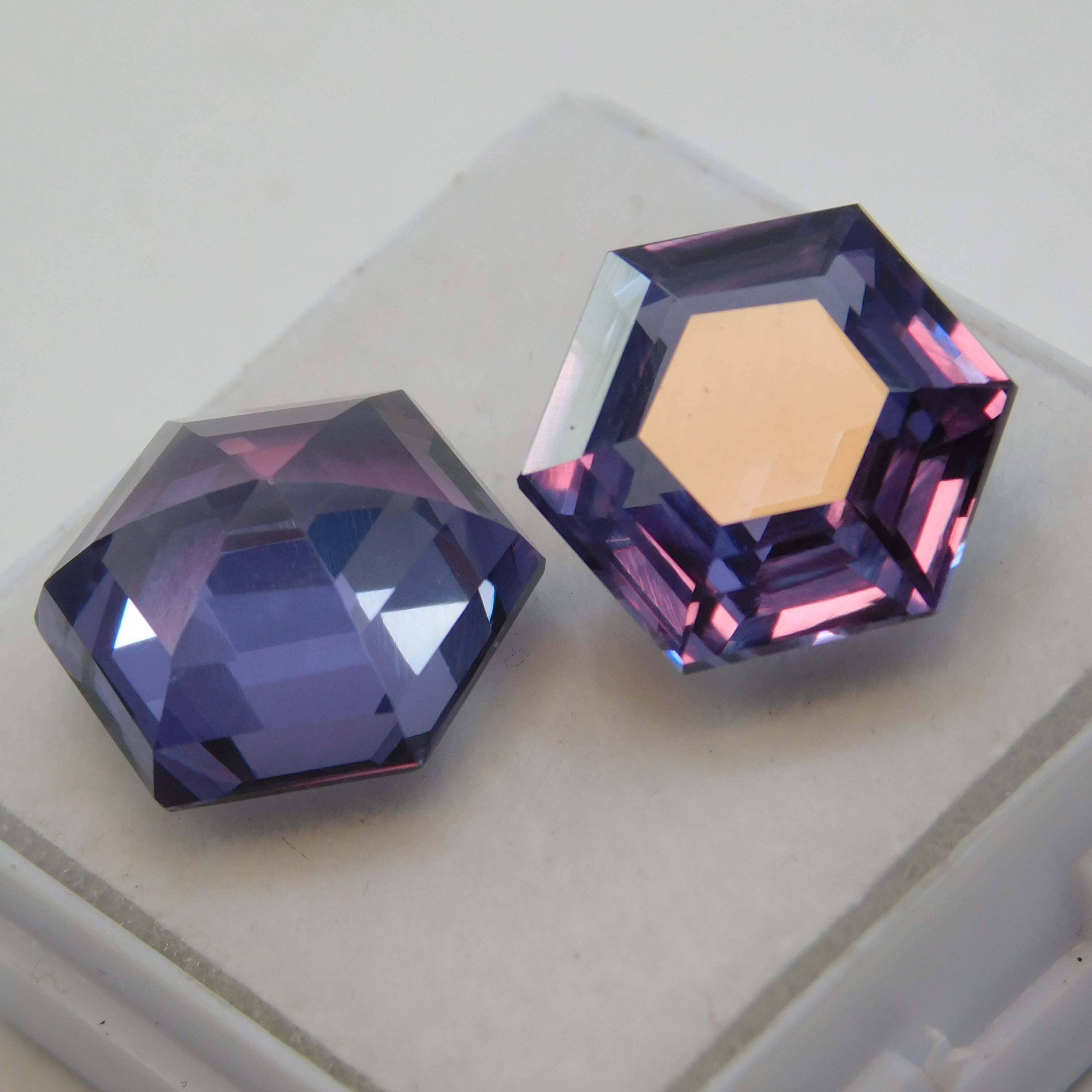 16.65 Carat Pair Natural Color Change Alexandrite Fancy Shape Color Change Certified Loose Gemstone Gorgeous Stone Best Russian Gemstone Specially Use For Good Luck Etc gemsbuild 