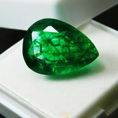 16.92 Carat Natural Green Colombian Emerald Certified Loose Gemstones Best Engagement Rings gemsbuild 