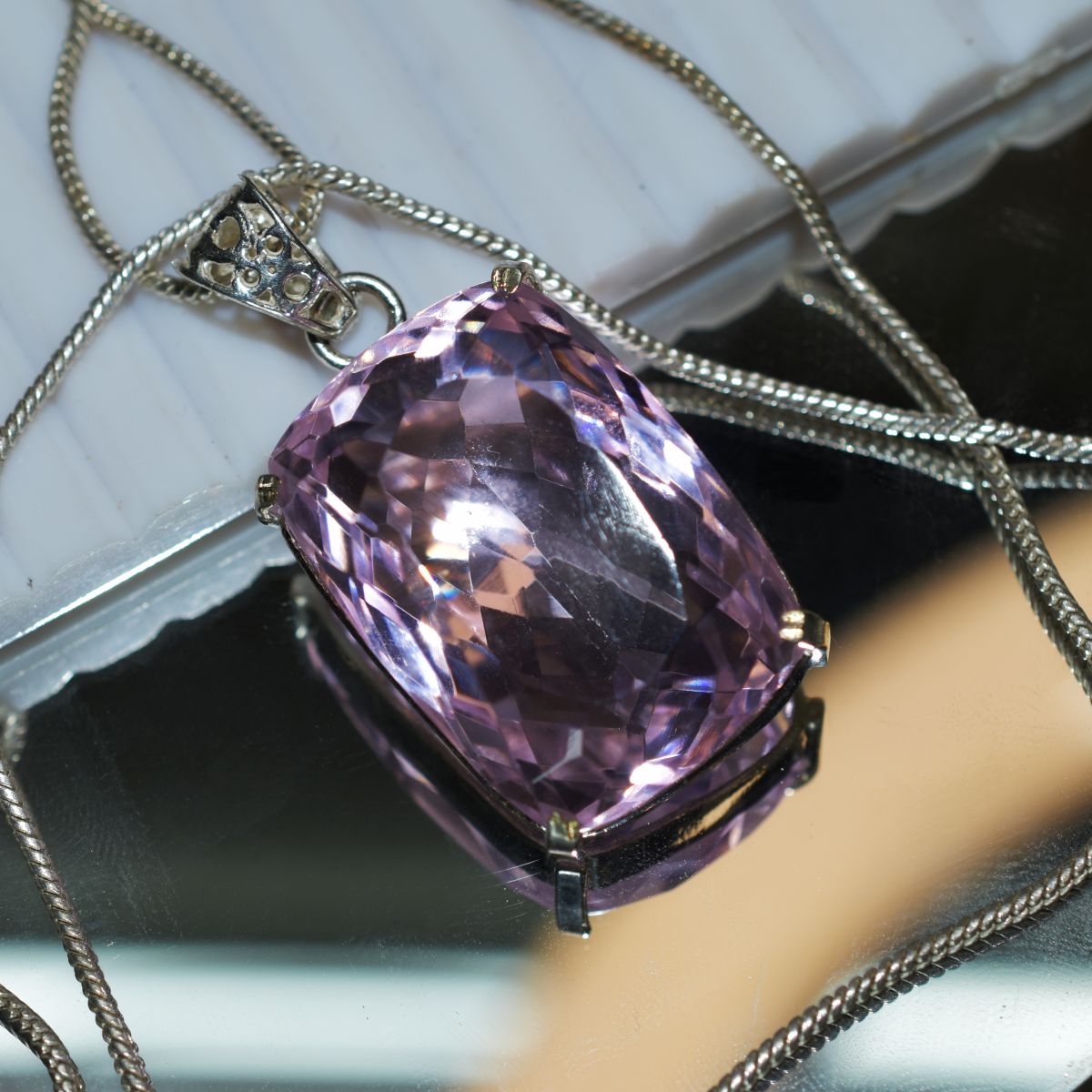 Natural Pendant Pink Topaz Emerald 925 Sterling Silver 98.40 Gems CERTIFIED