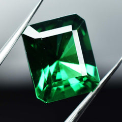 Amazing Emerald Garnet Gemstone 10.12 Ct Natural Green Garnet Stone CERTIFIED Emerald Shape Loose Gemstone