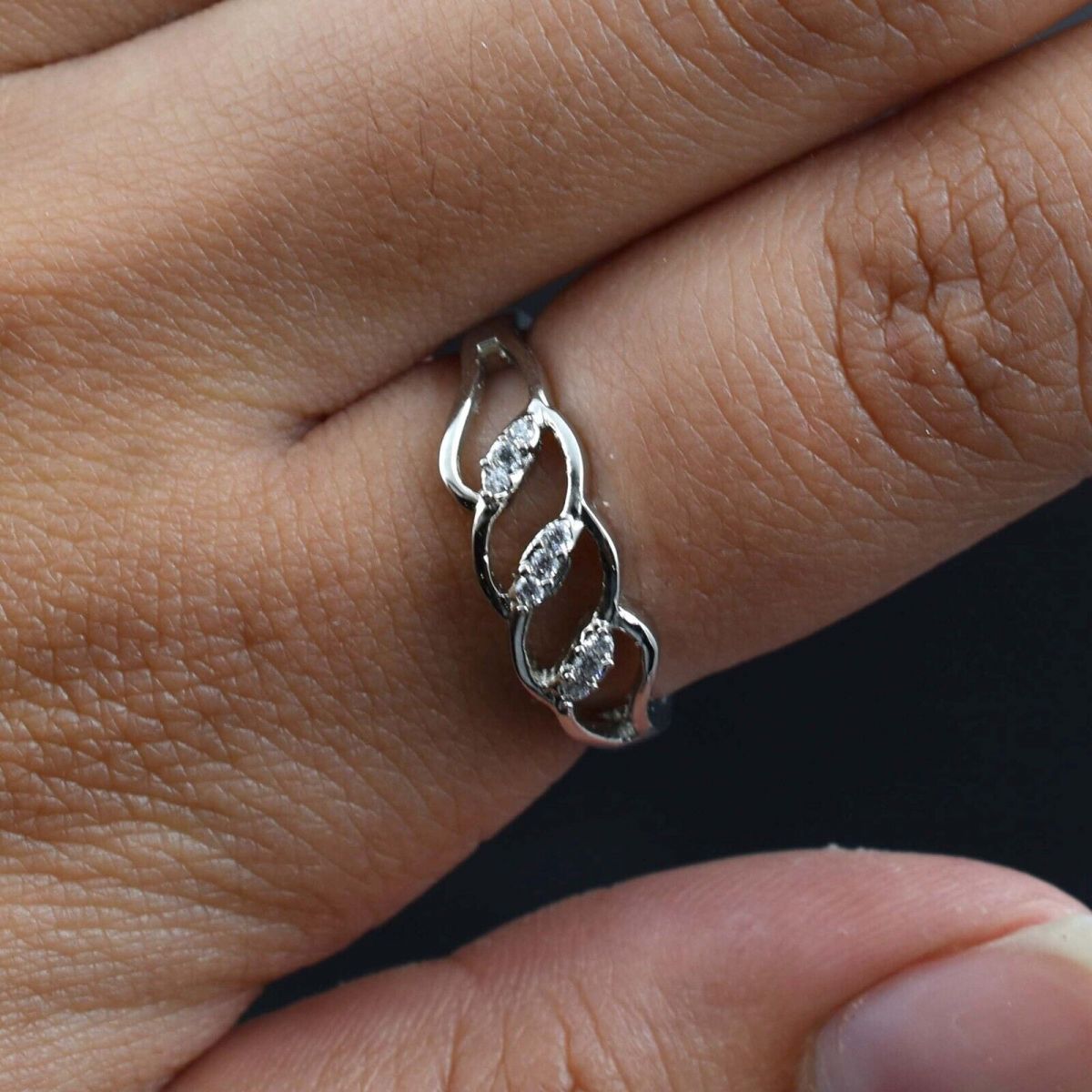 11.00 Ct Engagment ring 925 Sterling Silver Ring CERTIFIED Moissanite Rings