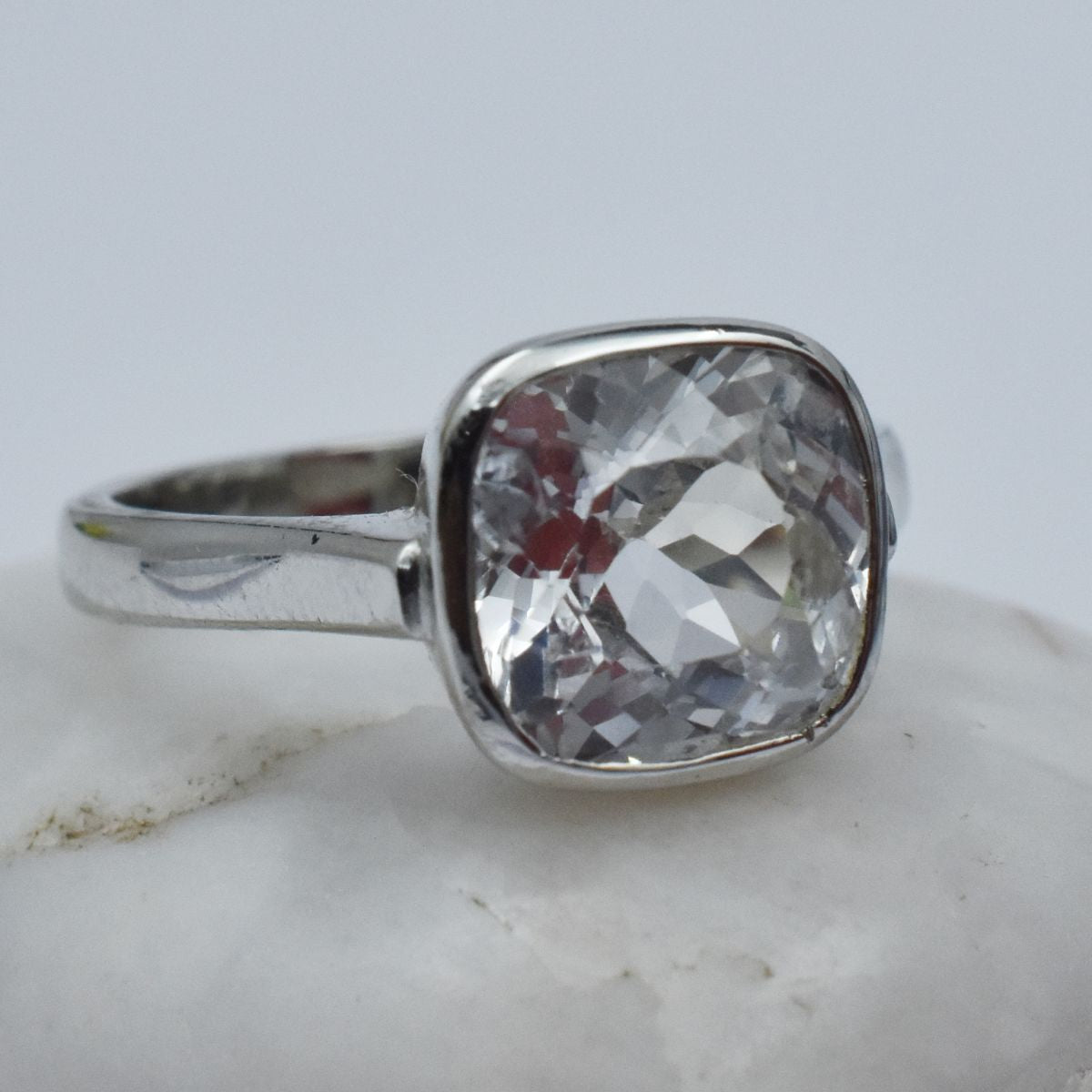 silver sapphire ring India