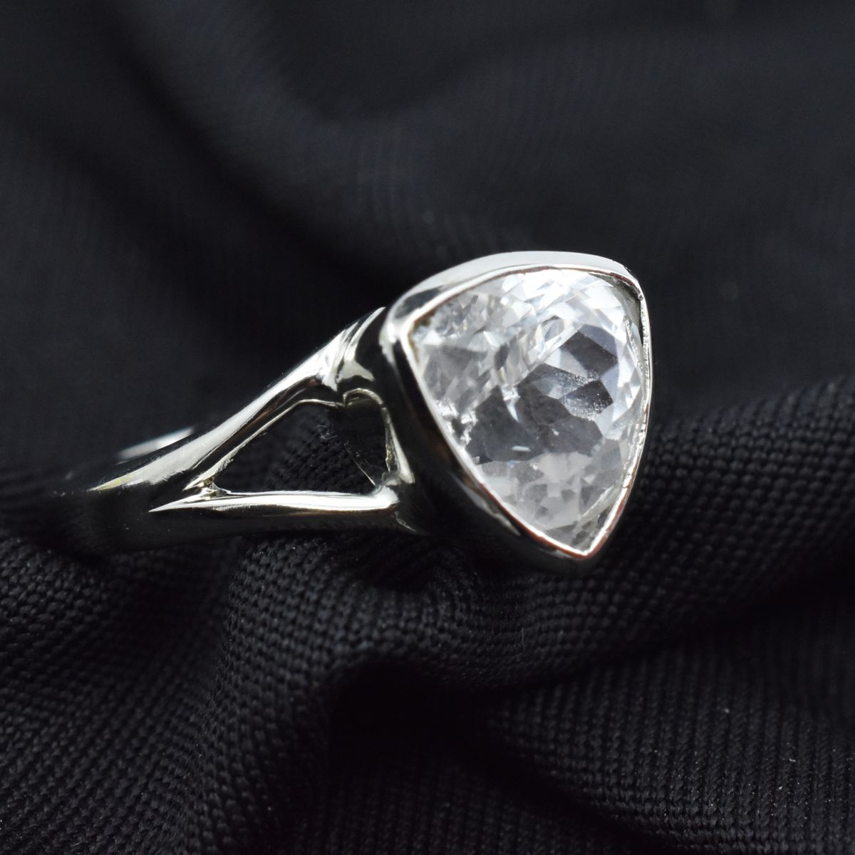 silver sapphire ring India