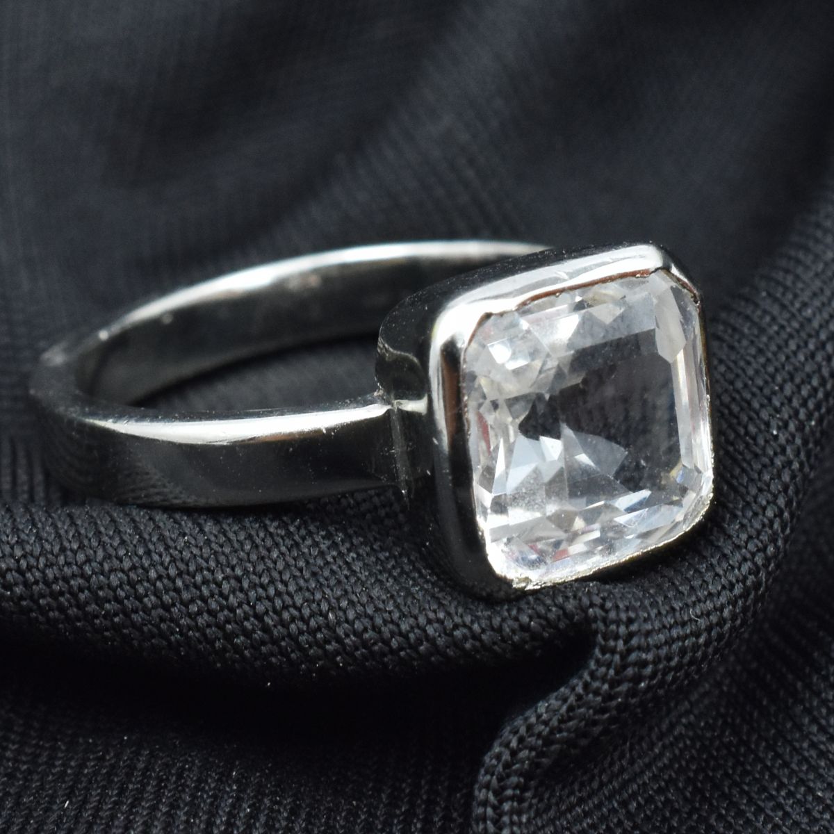 silver sapphire ring India