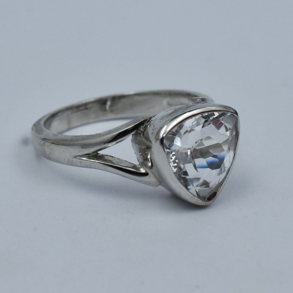 silver sapphire ring India