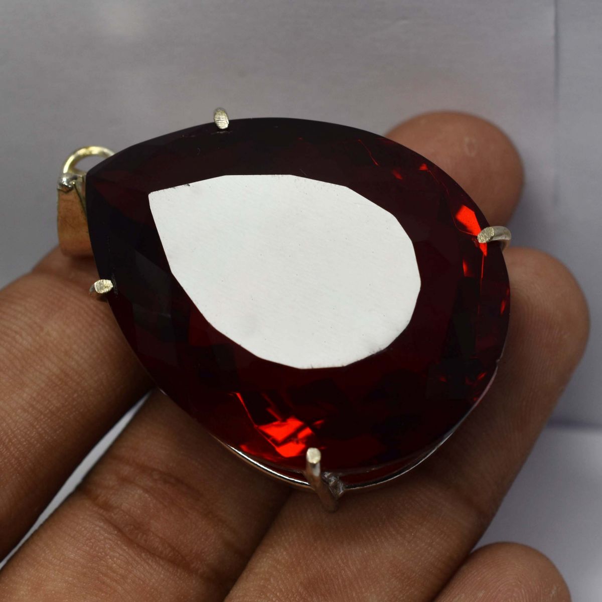 natural ruby pendant