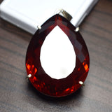 sterling silver ruby pendant