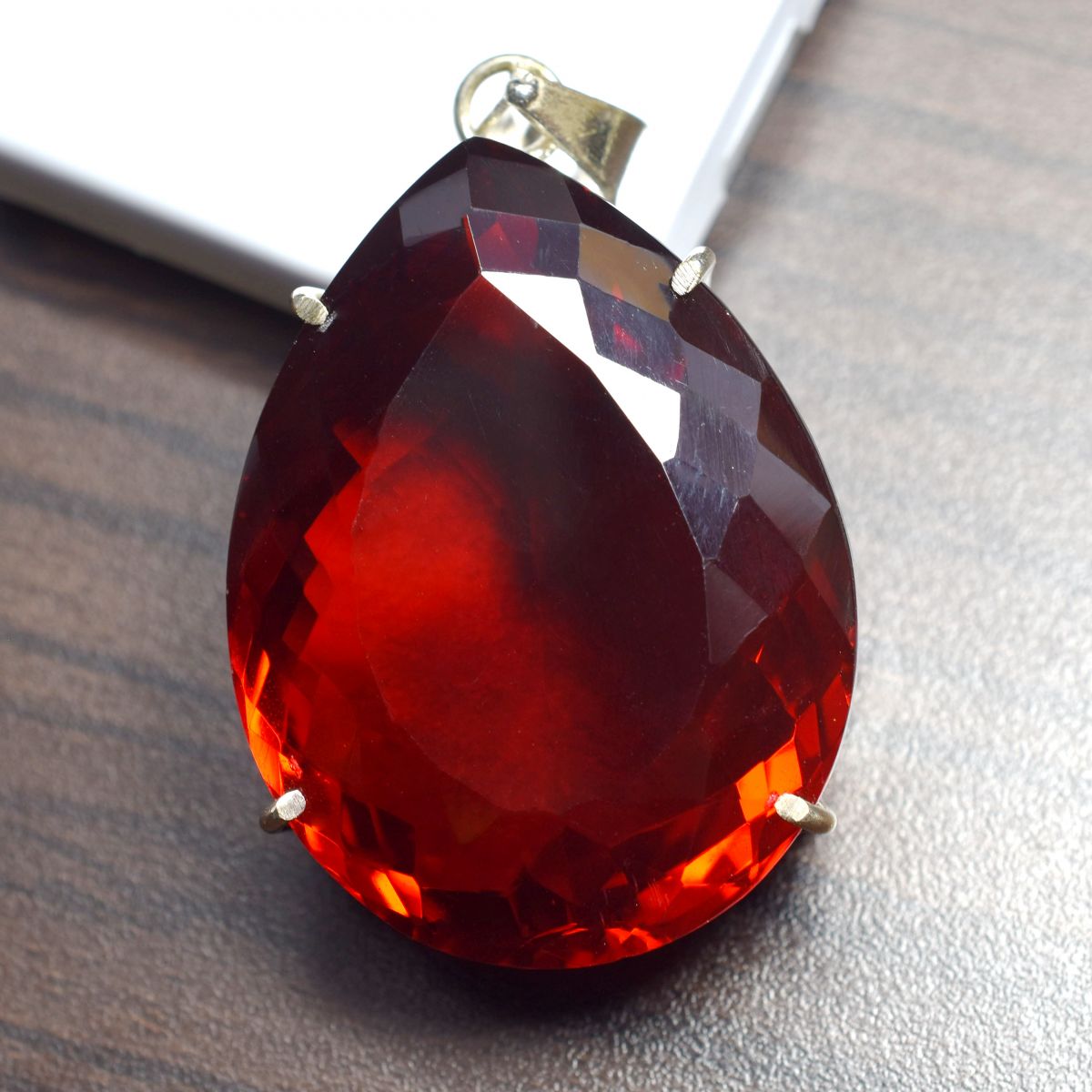 silver ruby pendant India