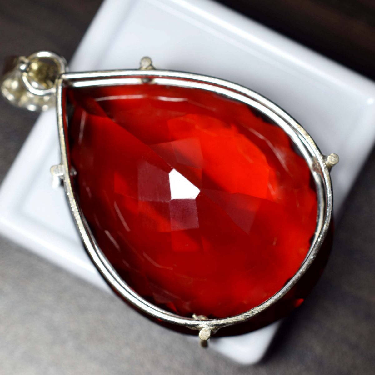 handmade ruby pendant