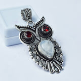 sterling silver gemstone pendant