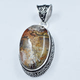 natural agate pendant