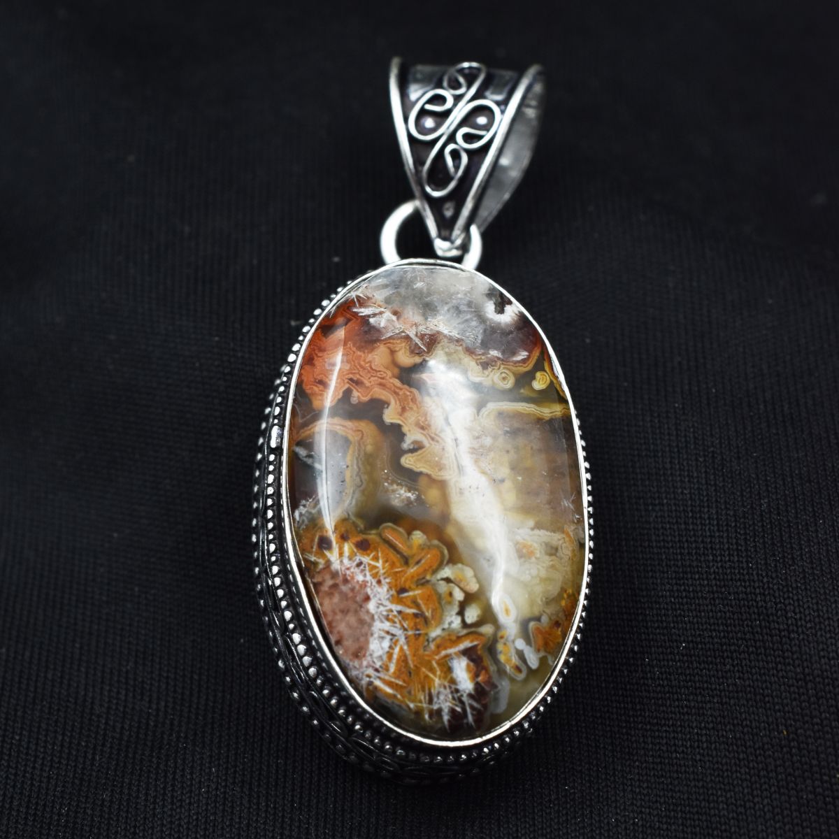 handmade agate pendant