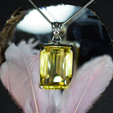 natural emerald pendant
