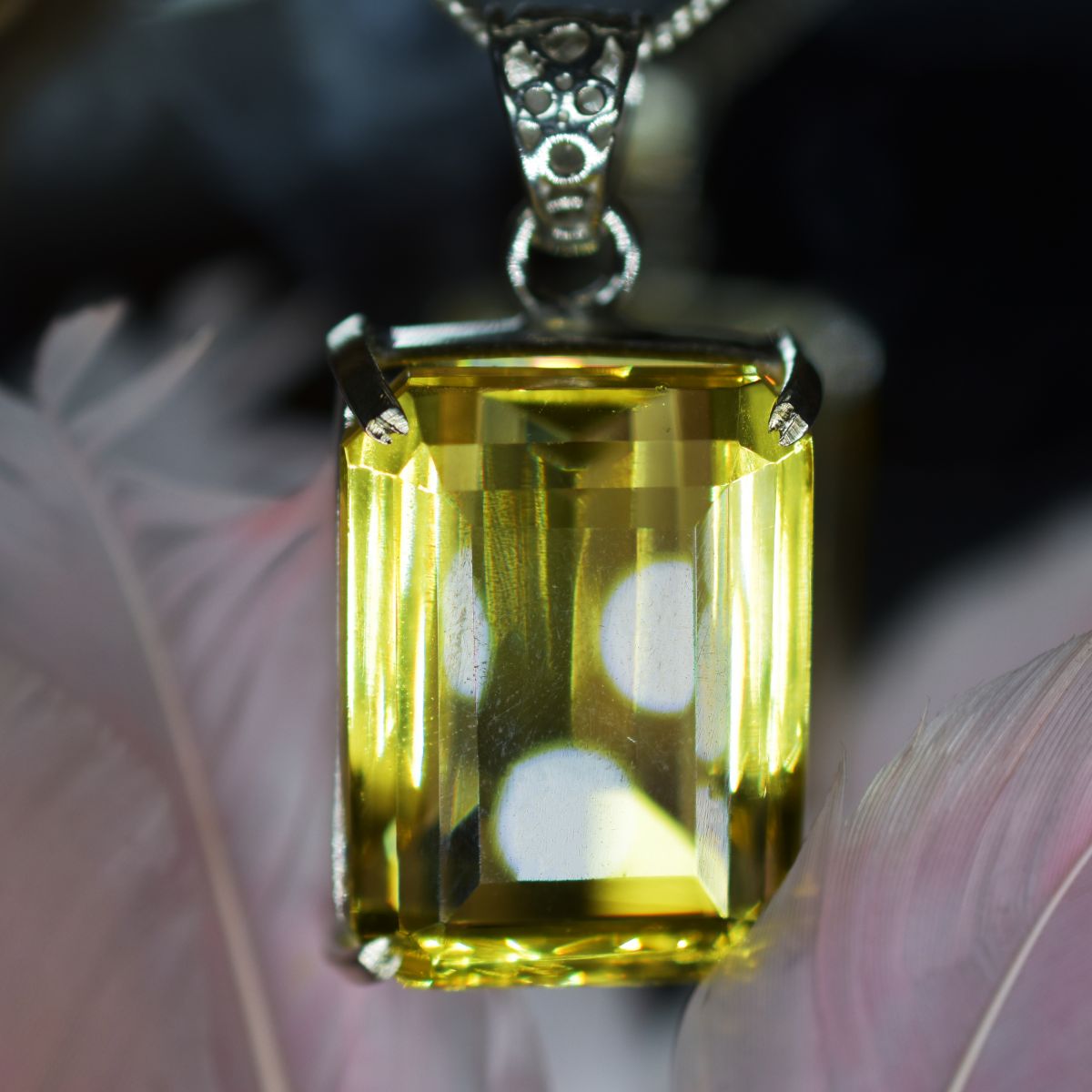 handmade emerald pendant