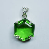 sterling silver topaz pendant