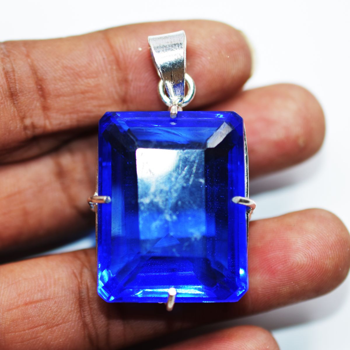 natural emerald pendant
