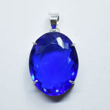 sterling silver topaz pendant