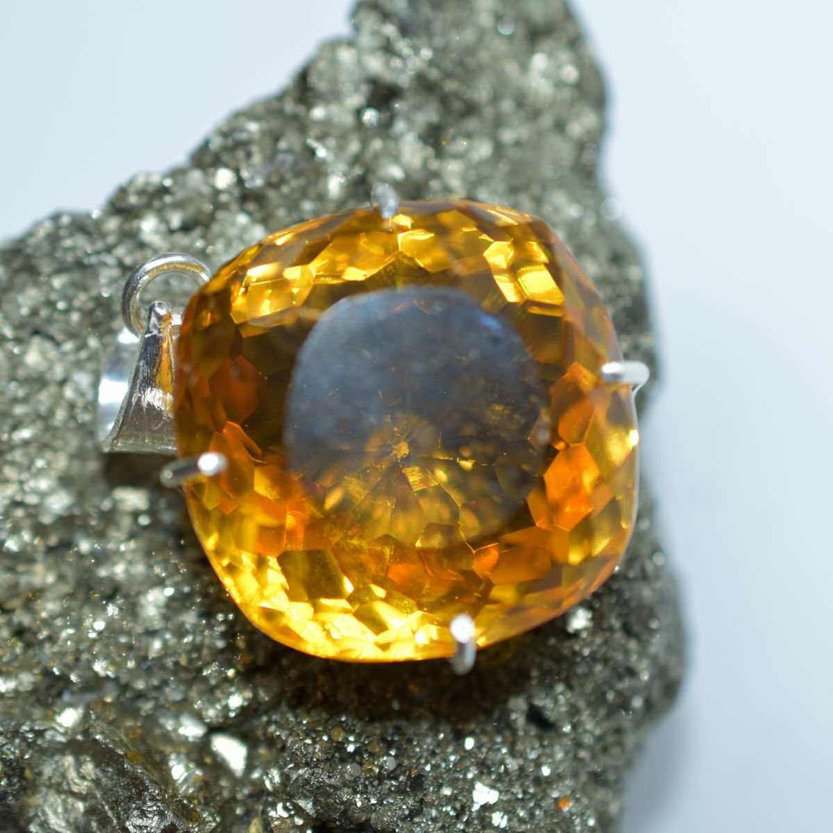 natural topaz pendant
