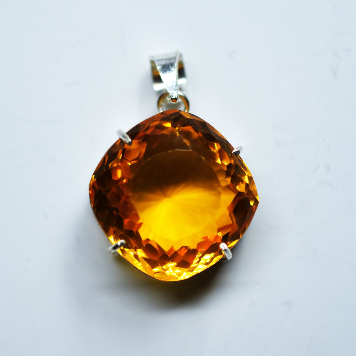 handmade topaz pendant