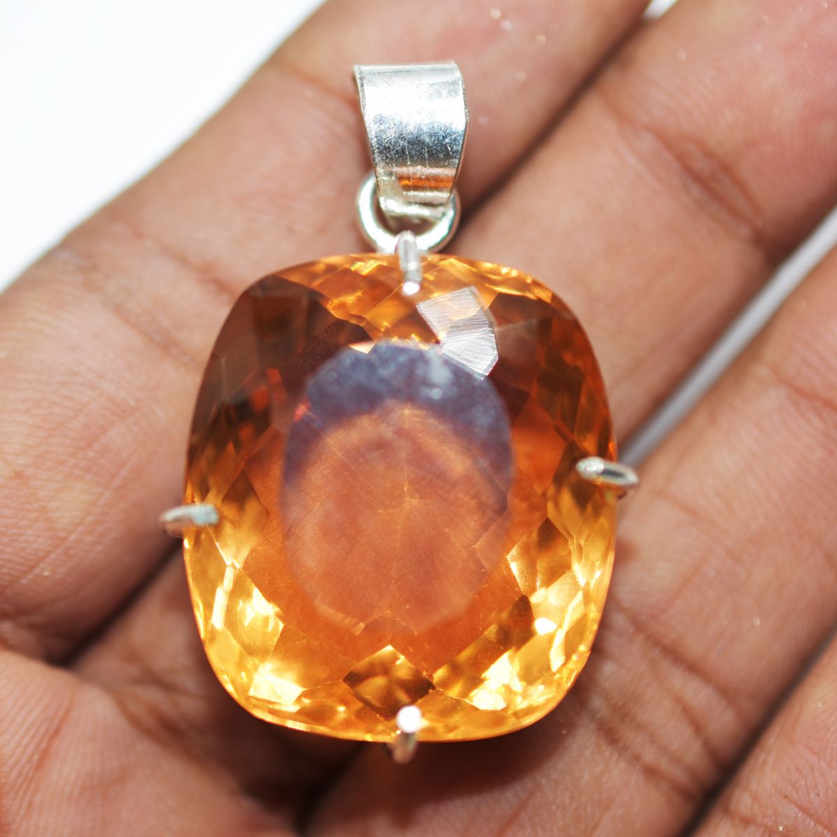 natural topaz pendant