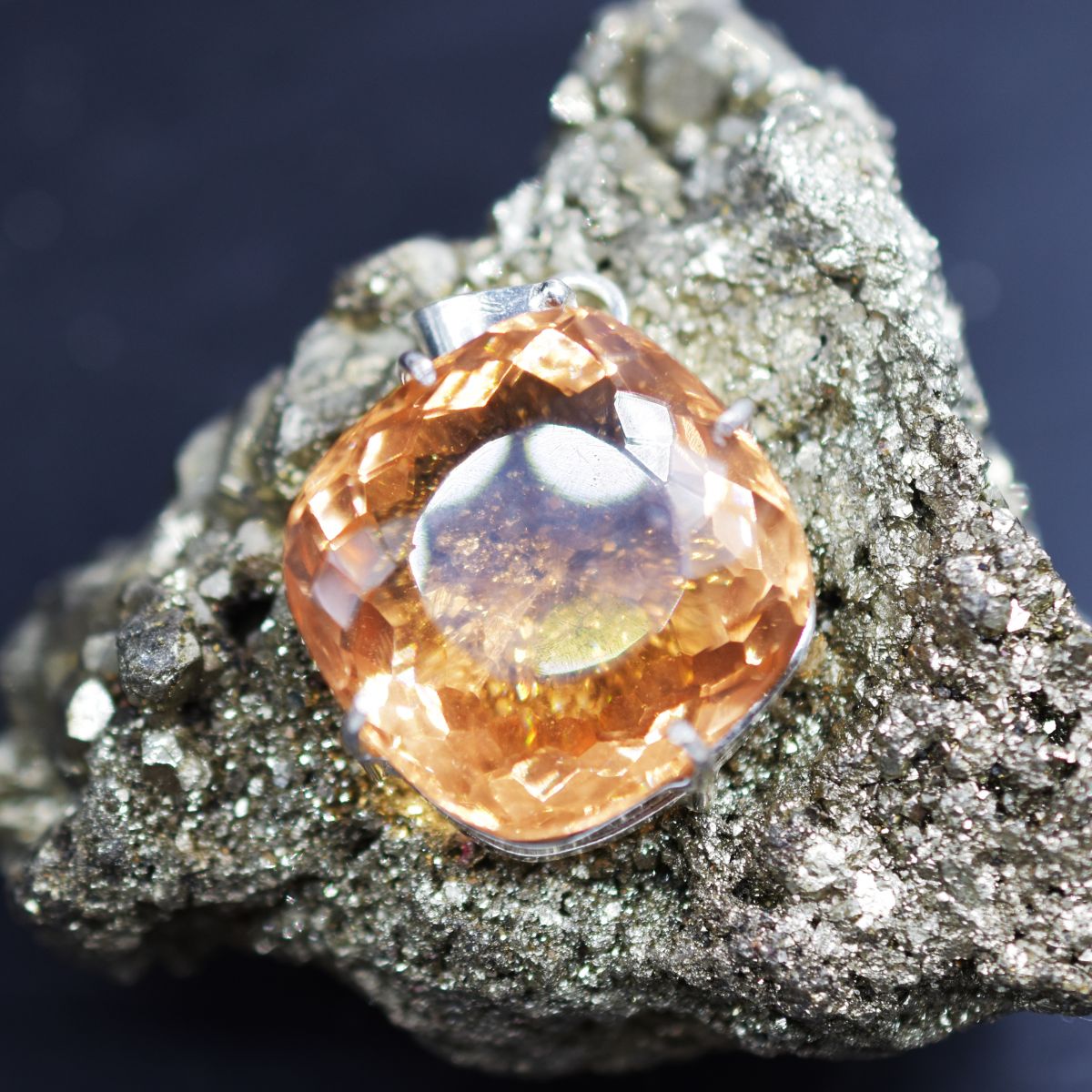 natural topaz pendant