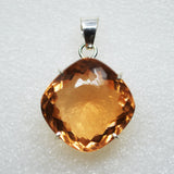sterling silver topaz pendant