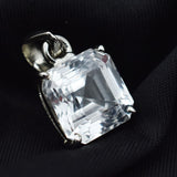 sterling silver sapphire pendant