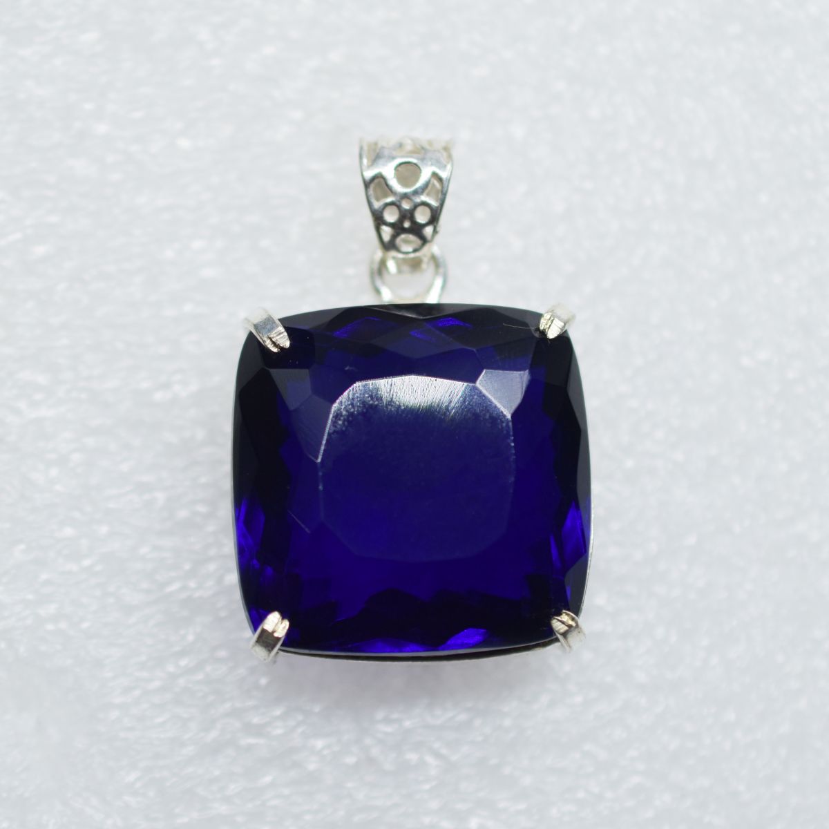 sterling silver topaz pendant