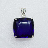 sterling silver topaz pendant
