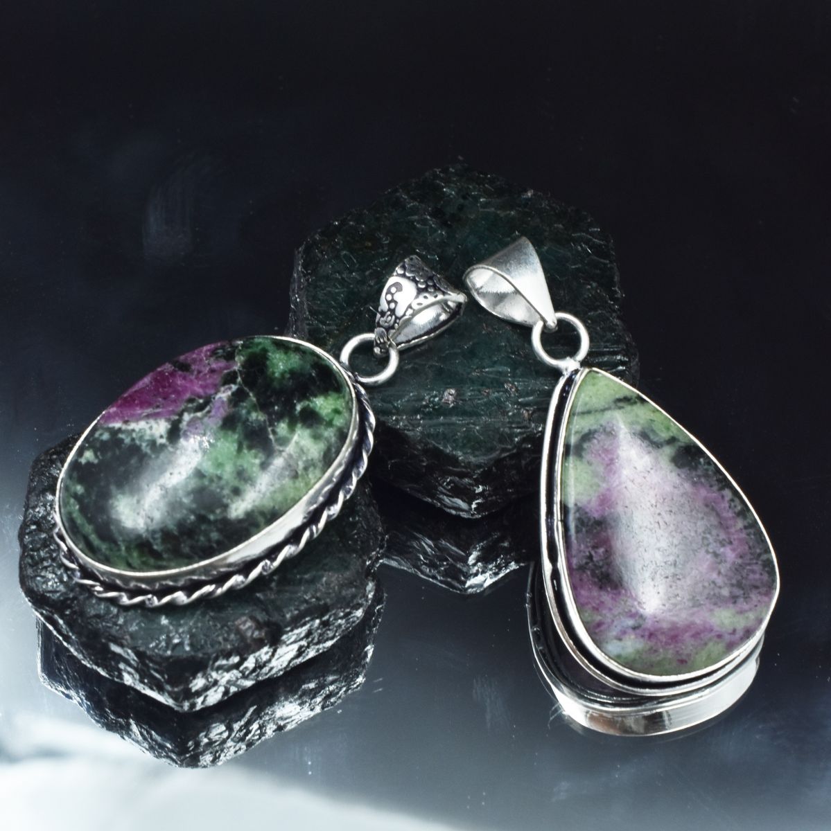 silver ruby pendant India